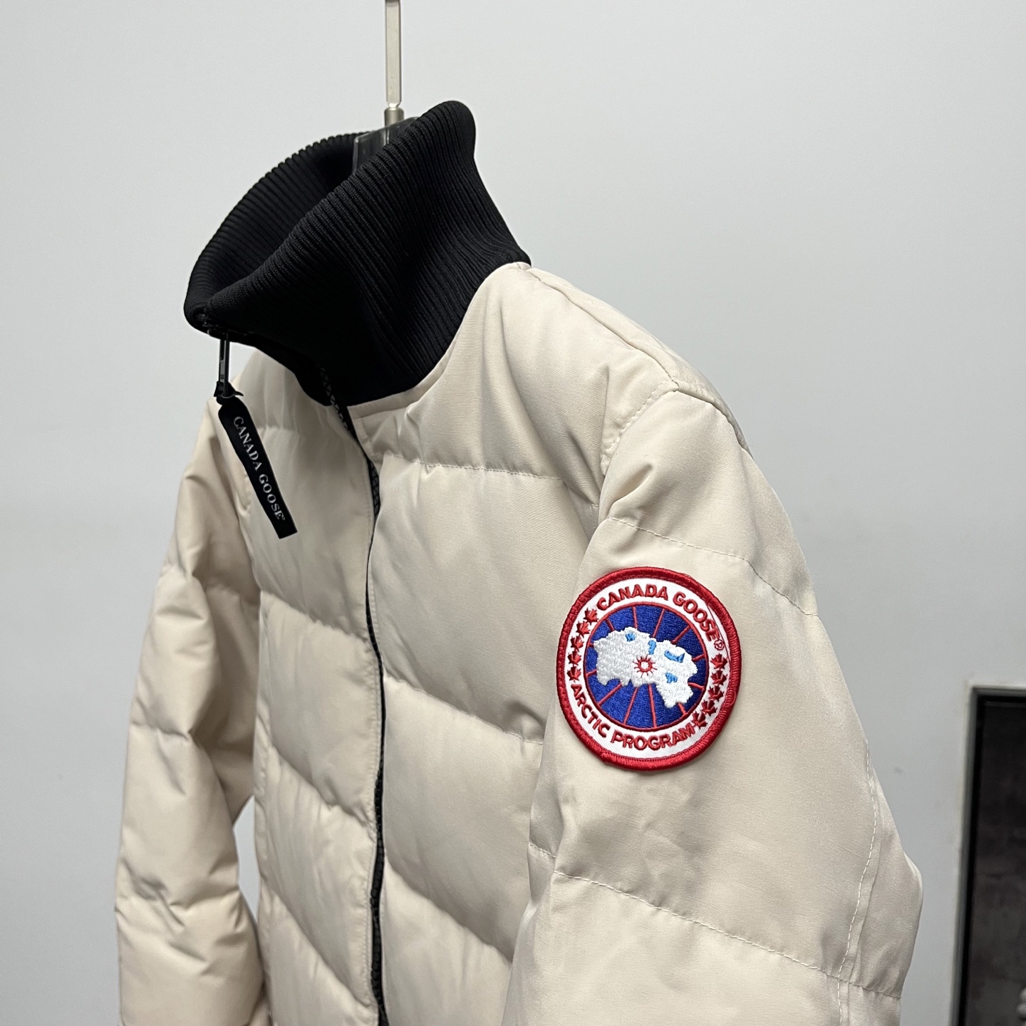 カナダグース メンズ ニットスタンドカラーダウンジャケット