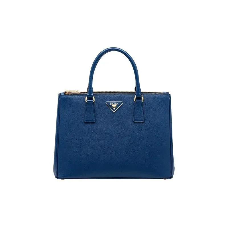 プラダ「Prada」レザー トップハンドルバッグ