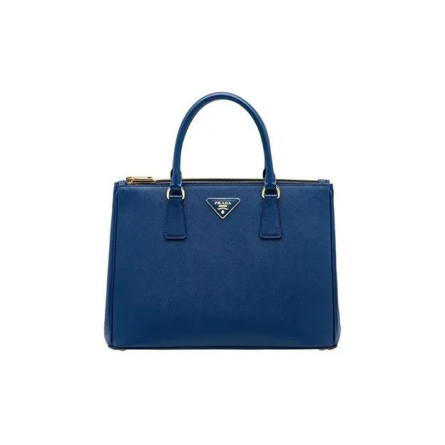 プラダ「Prada」レザー トップハンドルバッグ