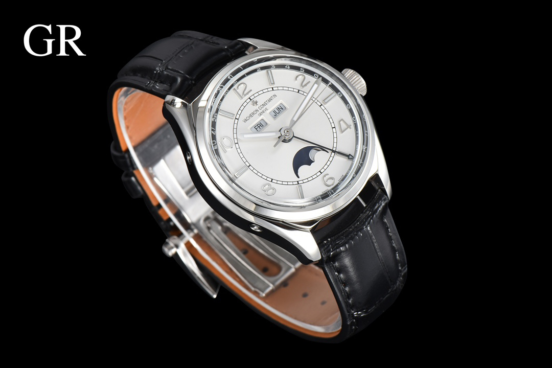 ヴァシュロン・コンスタンタン「Vacheron Constantin」フィフティシックス 全日歴ムーンフェーズ 自動巻き 腕時計 40mm
