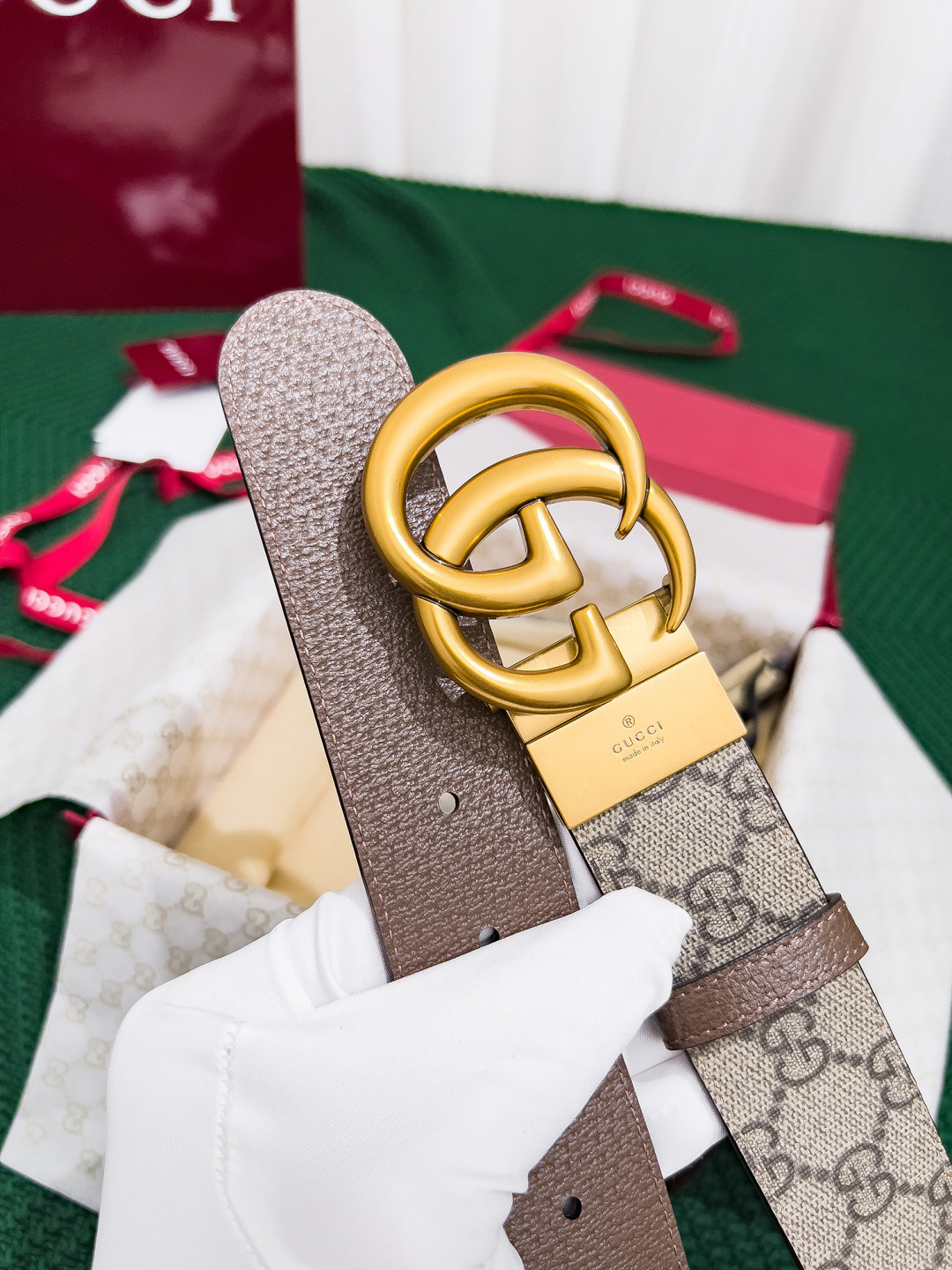 【在庫新登場】Gucci イタリアンテイストベルト「全長約 100cm」