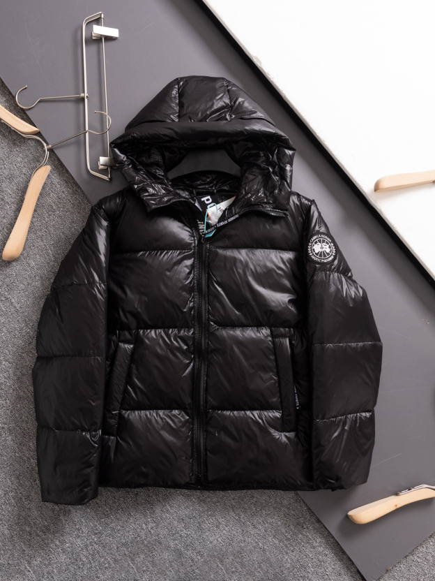 カナダグース Crofton メンズ フード付きダウンジャケット