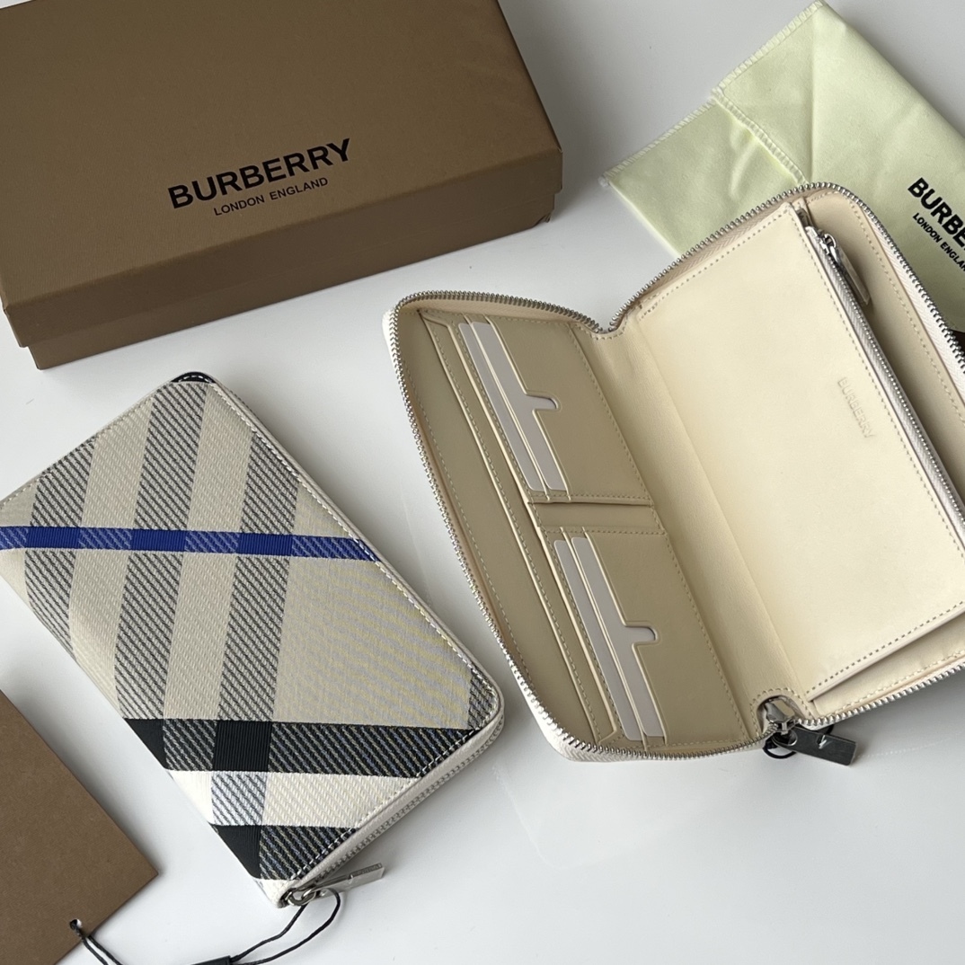 バーバリー「Burberry」ロンドン チェーン ジップ ウォレット