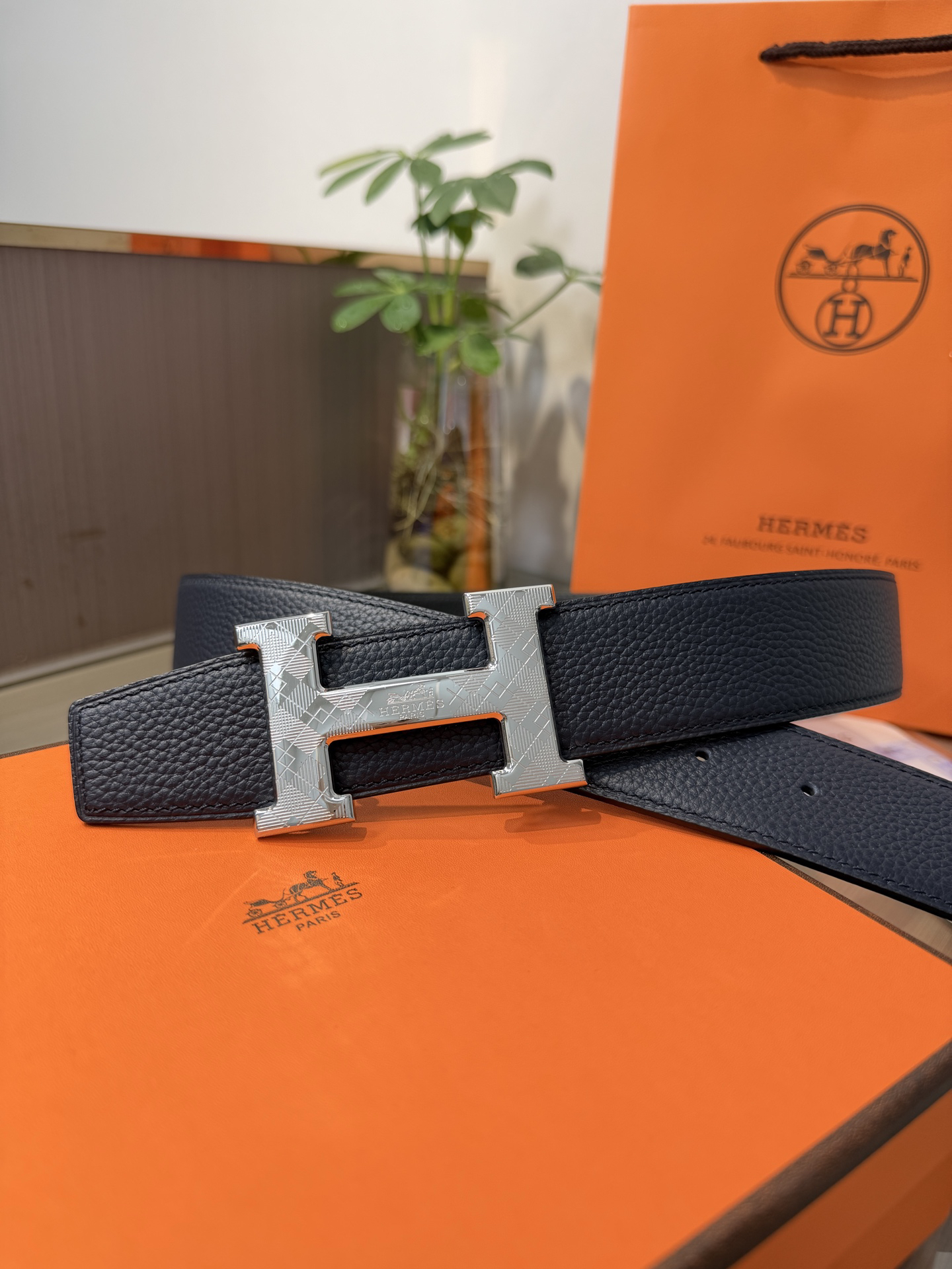 【限定入荷】Hermès フレンチ紳士ベルト「全長約 100cm」