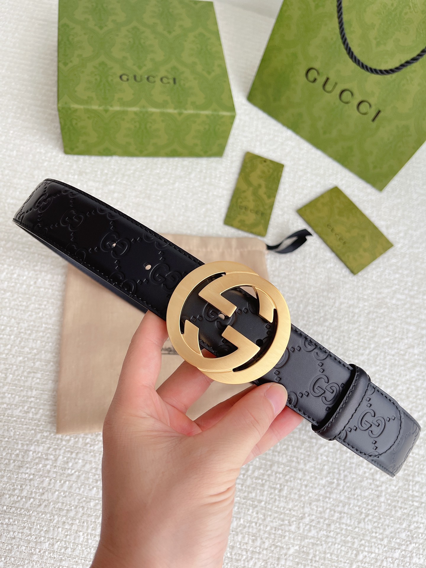 【在庫新登場】Gucci イタリアンテイストベルト「全長約 100cm」