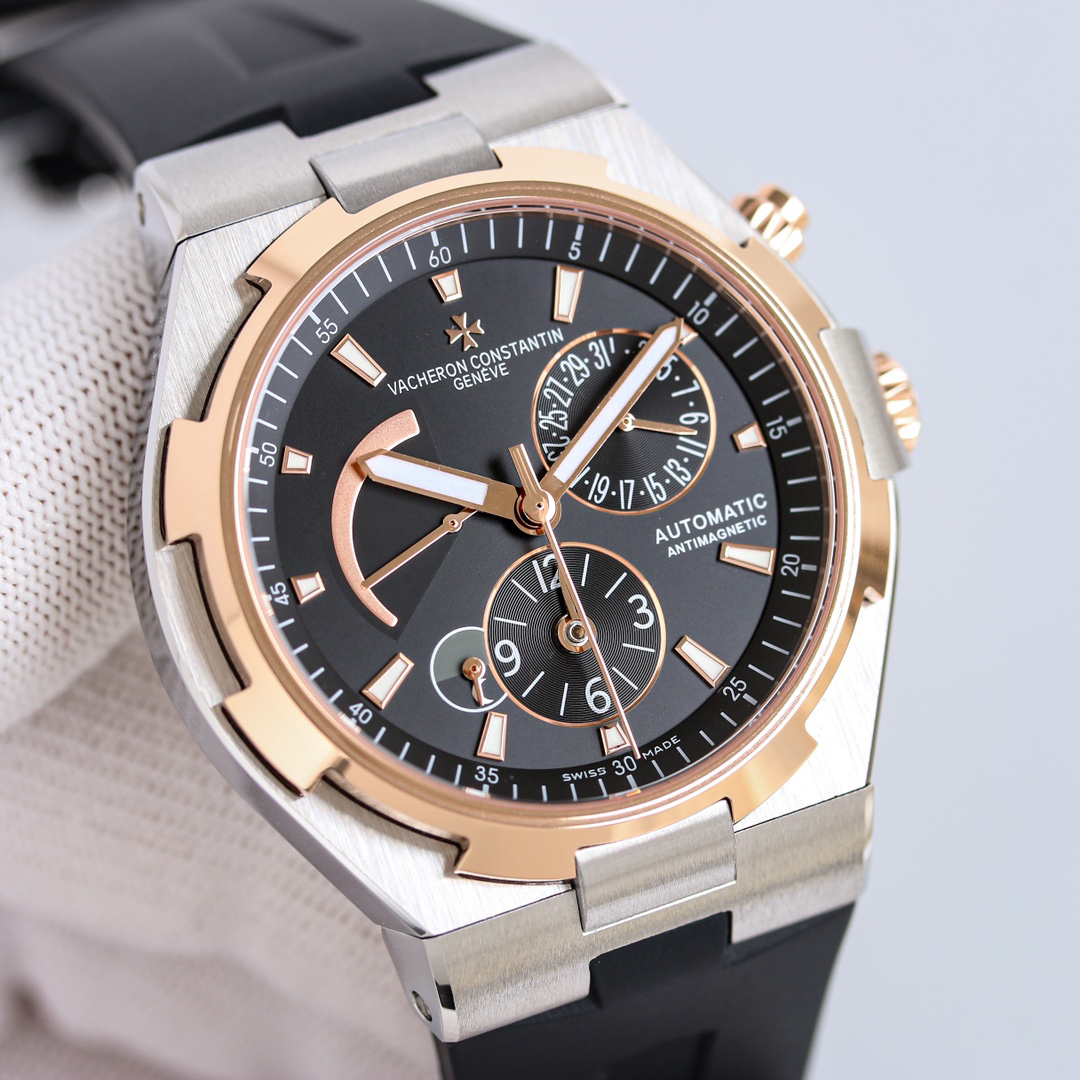 ヴァシュロン コンスタンタン「Vacheron Constantin」オーヴァーシーズ デュアルタイム メンズウォッチ42MM