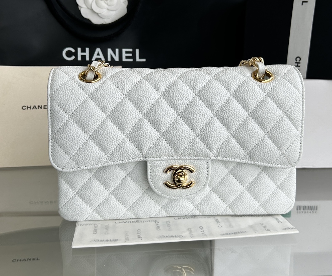 シャネル「Chanel」 Classic Flap レザー 菱格紋 ショルダーバッグ