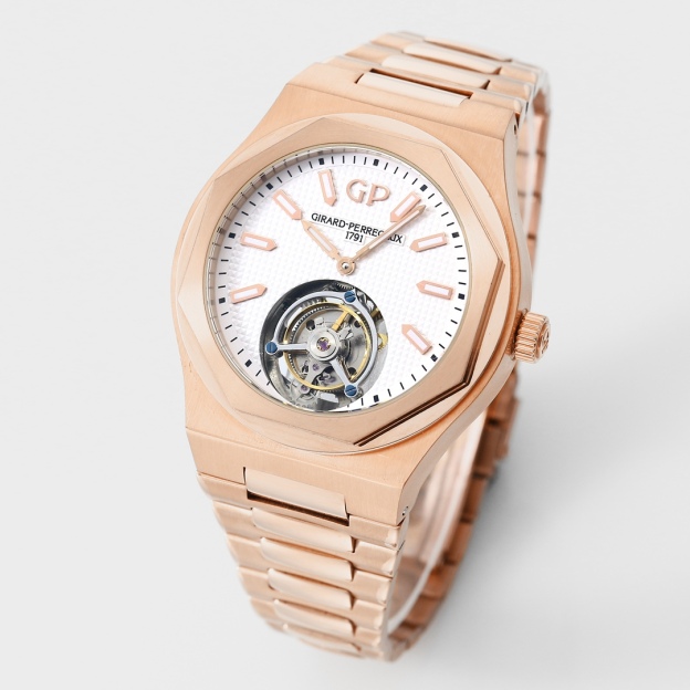 ジラール・ペルゴ「Girard-Perregaux」ラウレアート クロノグラフ トゥールビヨン 腕時計42MM