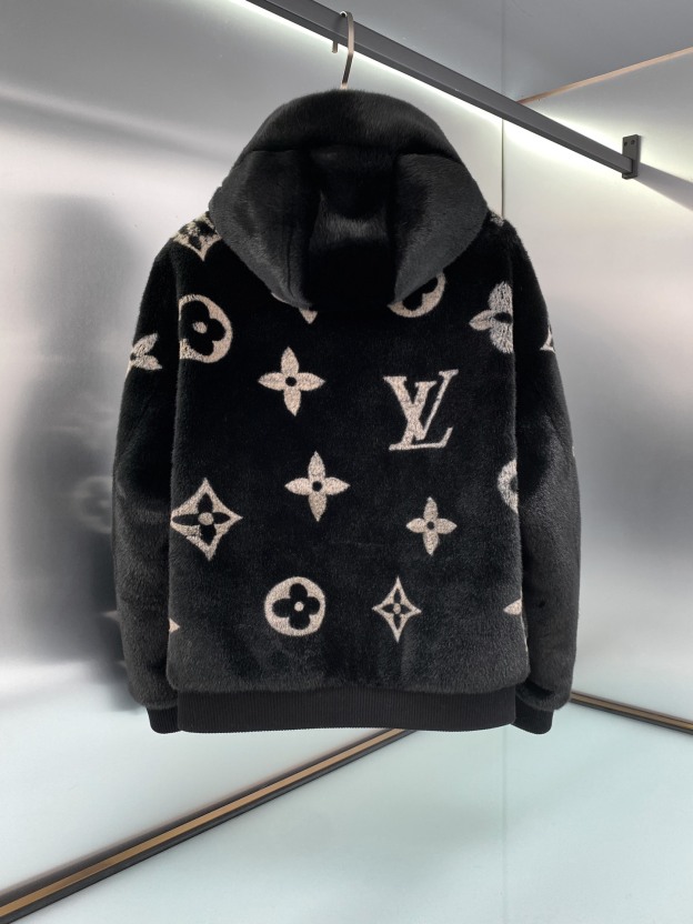 ルイ・ヴィトン「Louis Vuitton」 ウール エンブロイダリー ベースボール ジャケット