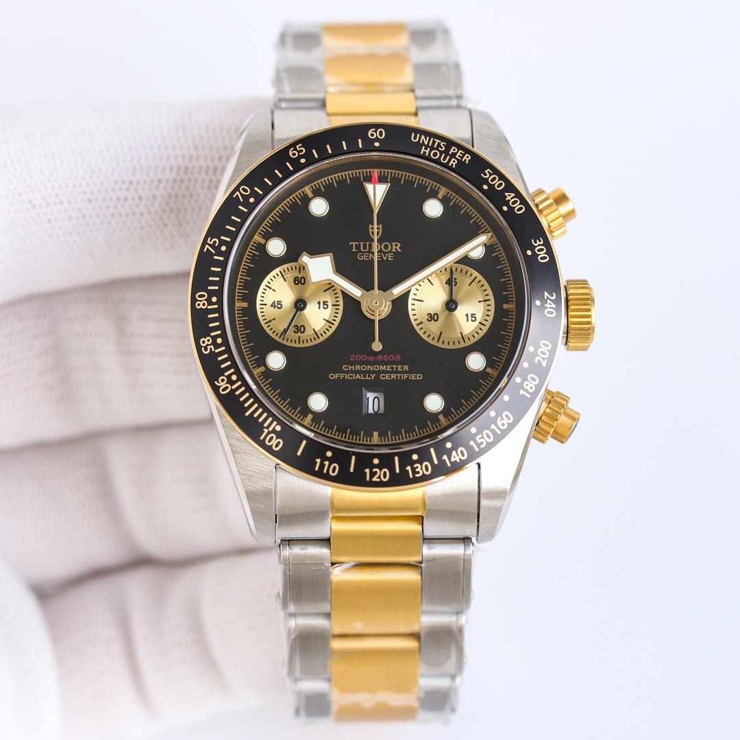 チューダー「Tudor」ブラックベイ クロノ スチール 腕時計41MM