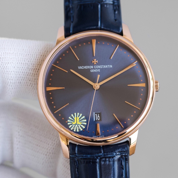 ヴァシュロン・コンスタンタン「Vacheron Constantin」蓝ガラス メンズウォッチ40MM