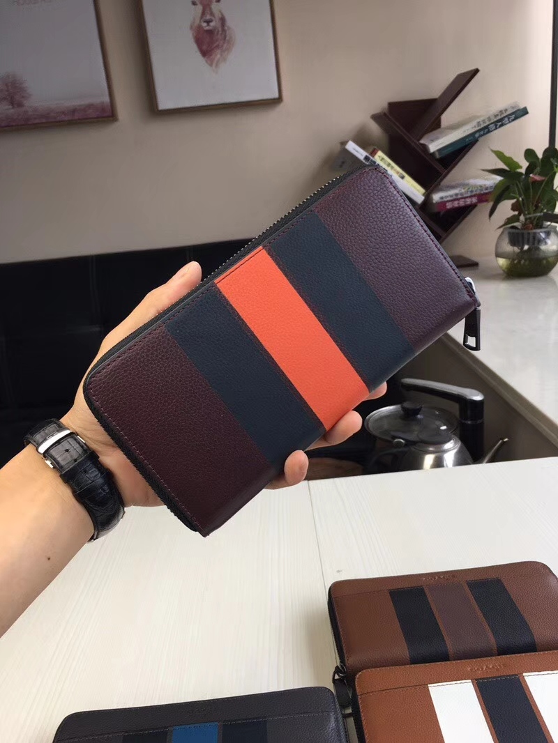 コーチ「Coach」メンズ ラウンドファスナー ロングウォレット