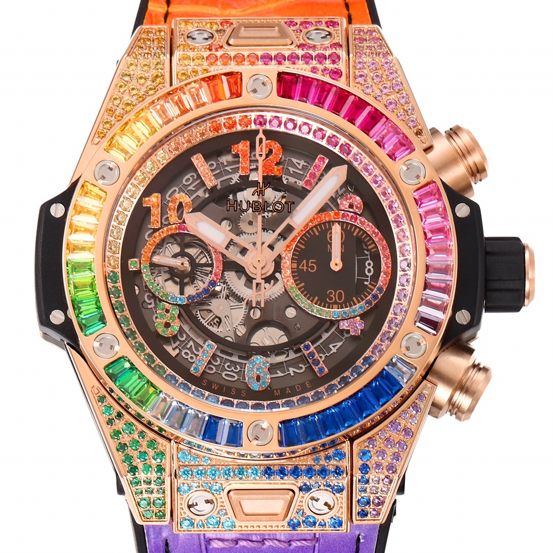 ウブロ「Hublot」ビッグバン ユニコ レインボー ウォッチ 45mm