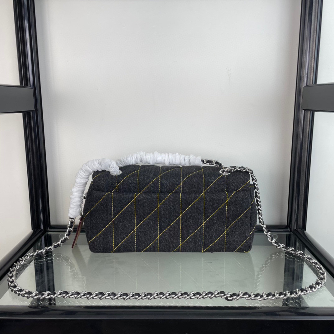 コーチ「Coach」Tabby 20 菱格纹绗缝 デニム チェーンショルダーバッグ