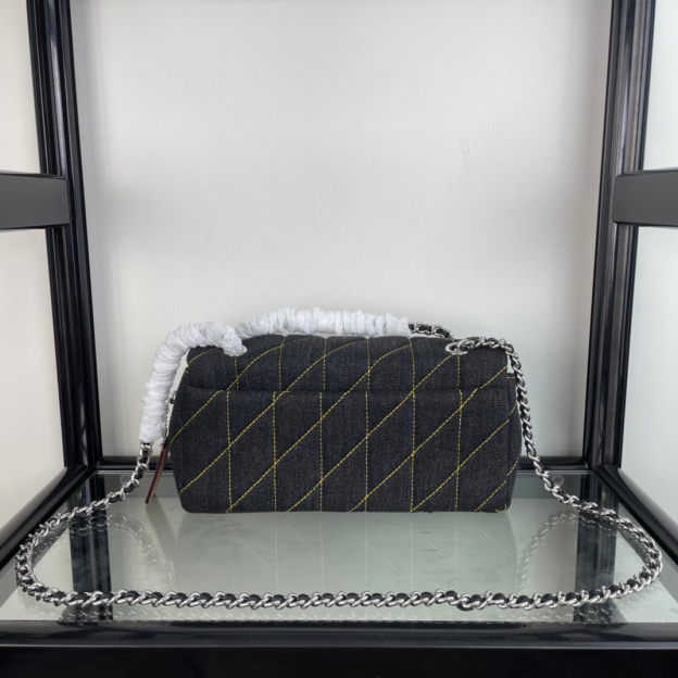 コーチ「Coach」Tabby 20 菱格纹绗缝 デニム チェーンショルダーバッグ