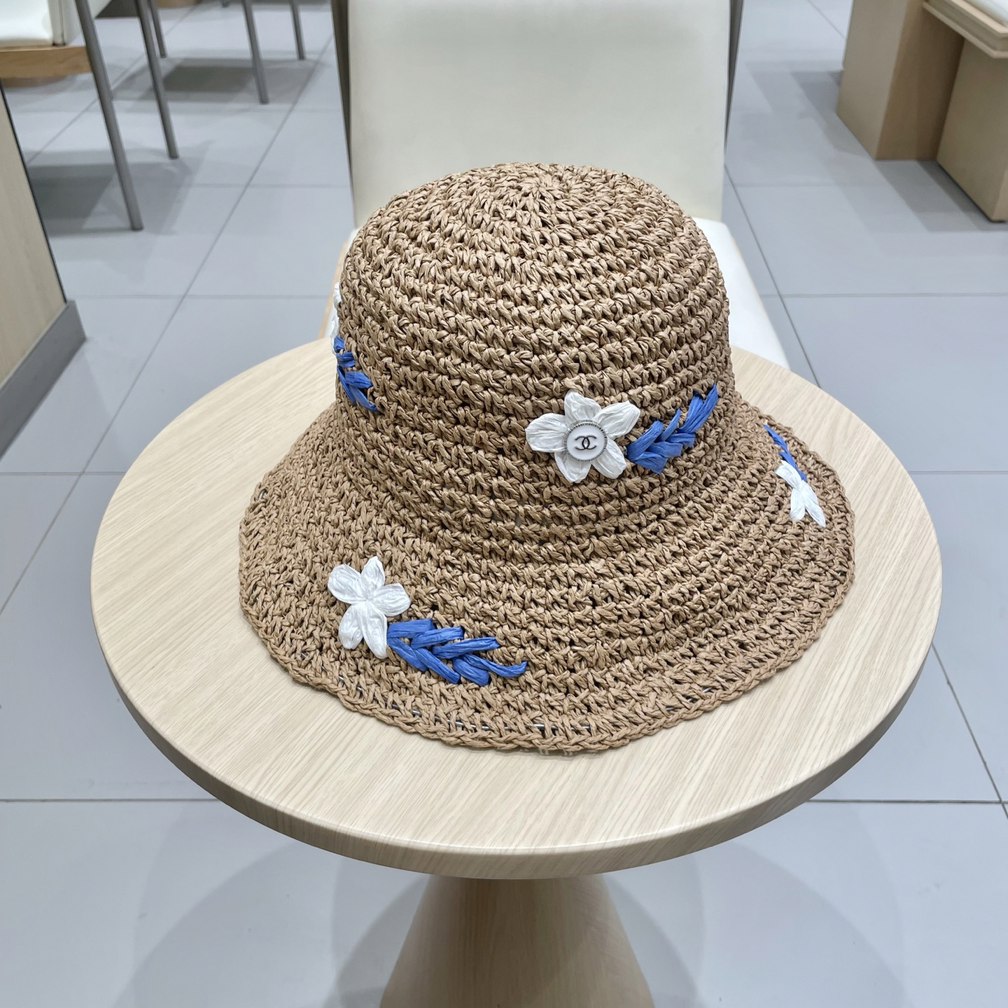 シャネル「Chanel」アートィザナル ストロー フラワー ハットサマーコレクション