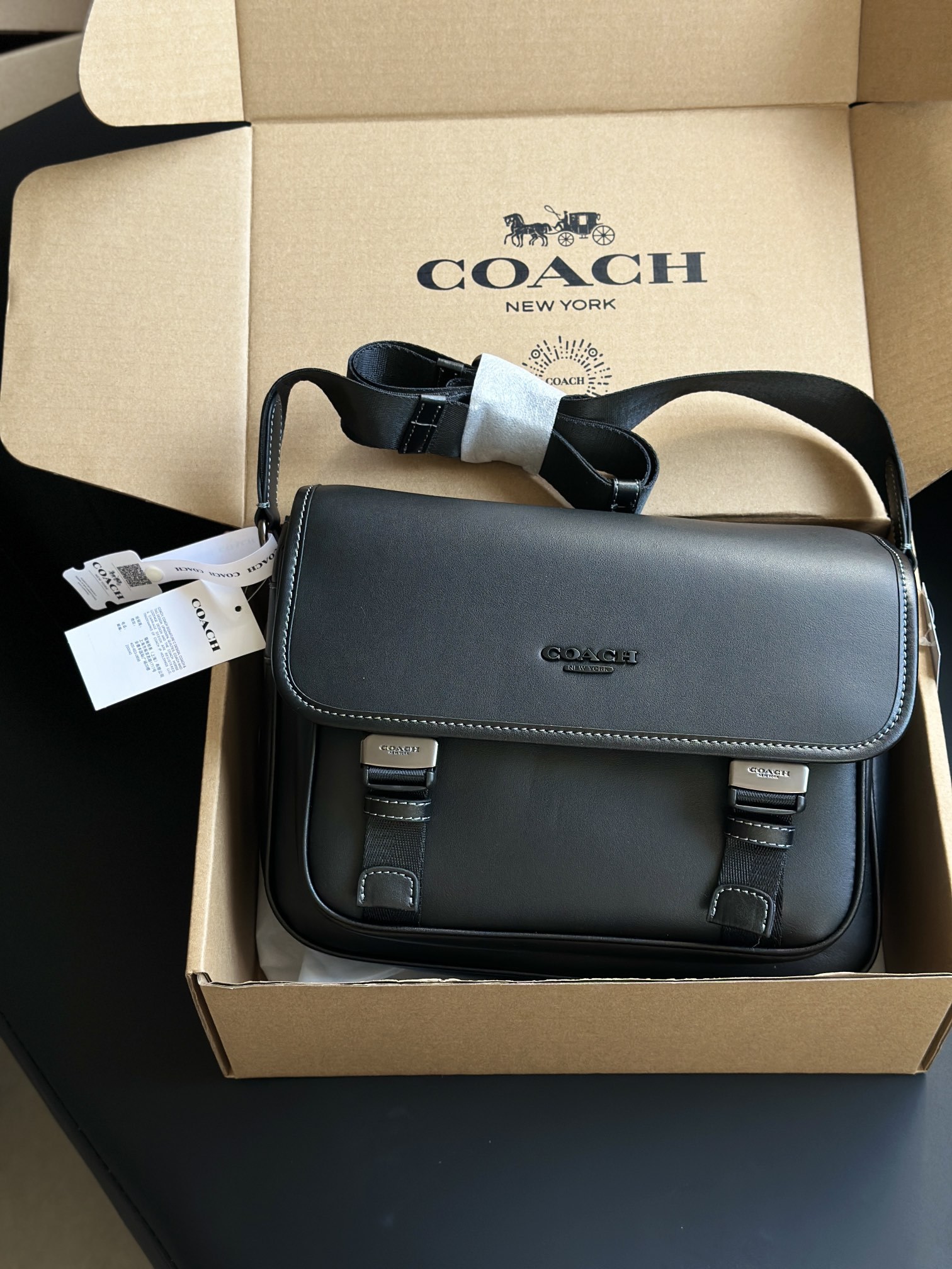 コーチ「Coach」 Racer メンズ メッセンジャーバッグ