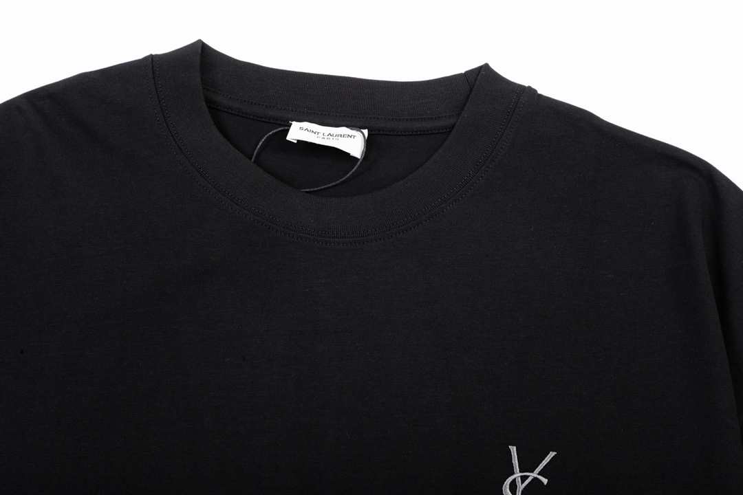 サンローラン「Saint Laurent」エンブロイダードロゴ トップス