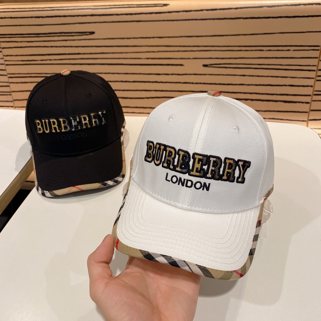 バーバリー「Burberry」リミテッド リネンジュート ベースボールキャップ