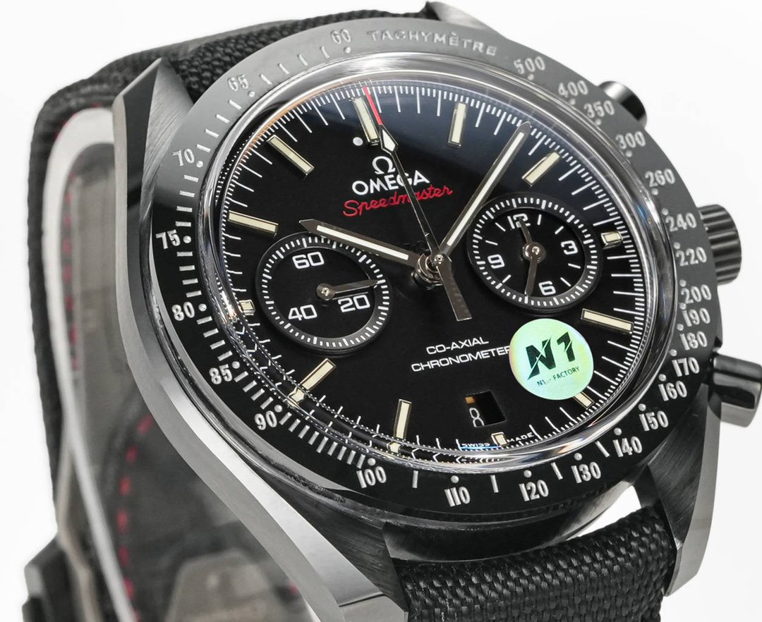 オメガ「Omega」‌N1ファクトリー  月の暗面シリーズ クロノグラフ腕時計44.25mm