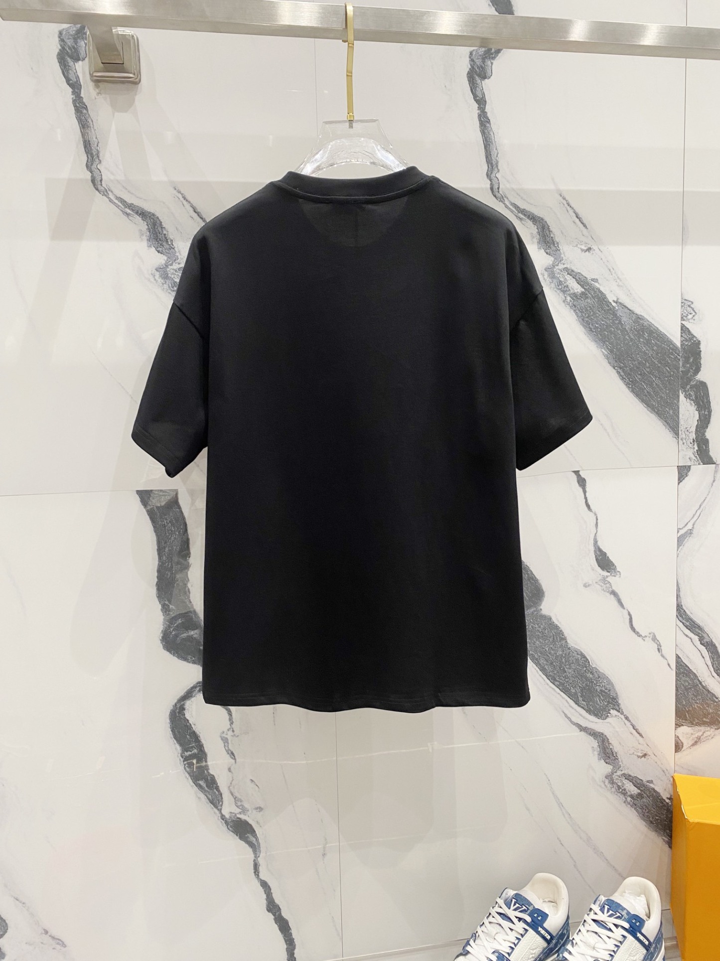 ヴェルサーチ「Versace」クルーネックTシャツ チェックメドゥーサプリント