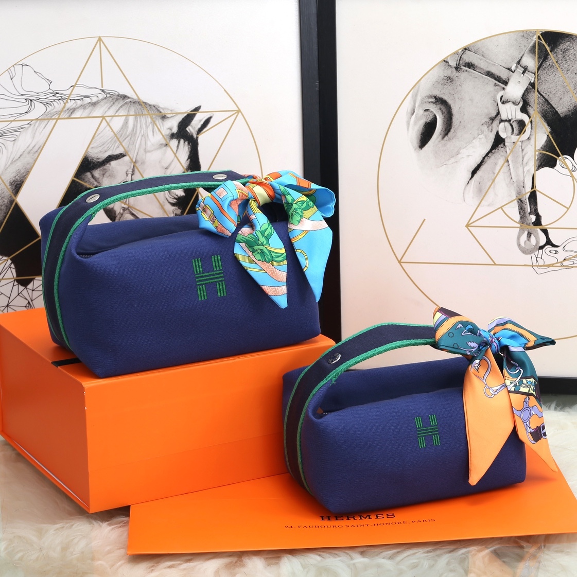エルメス(Hermès) ブリッドアブラック 収納バッグ 9色
