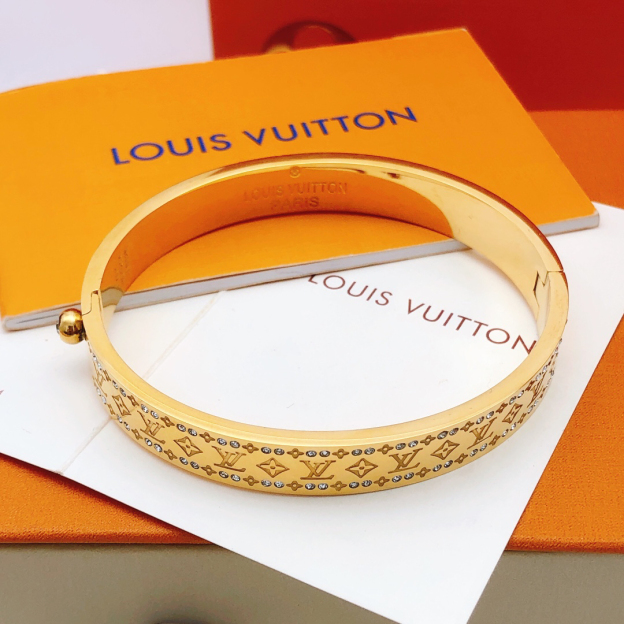 ルイ・ヴィトン「Louis Vuitton」モノグラム ゴールド ブレスレット
