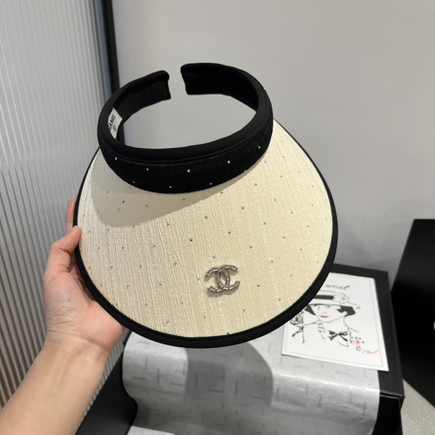 シャネル「Chanel」オープンクラウン サンハット ハット