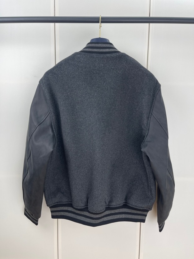 ルイ・ヴィトン「Louis Vuitton」 ウール エンブロイダリー ベースボール ジャケット