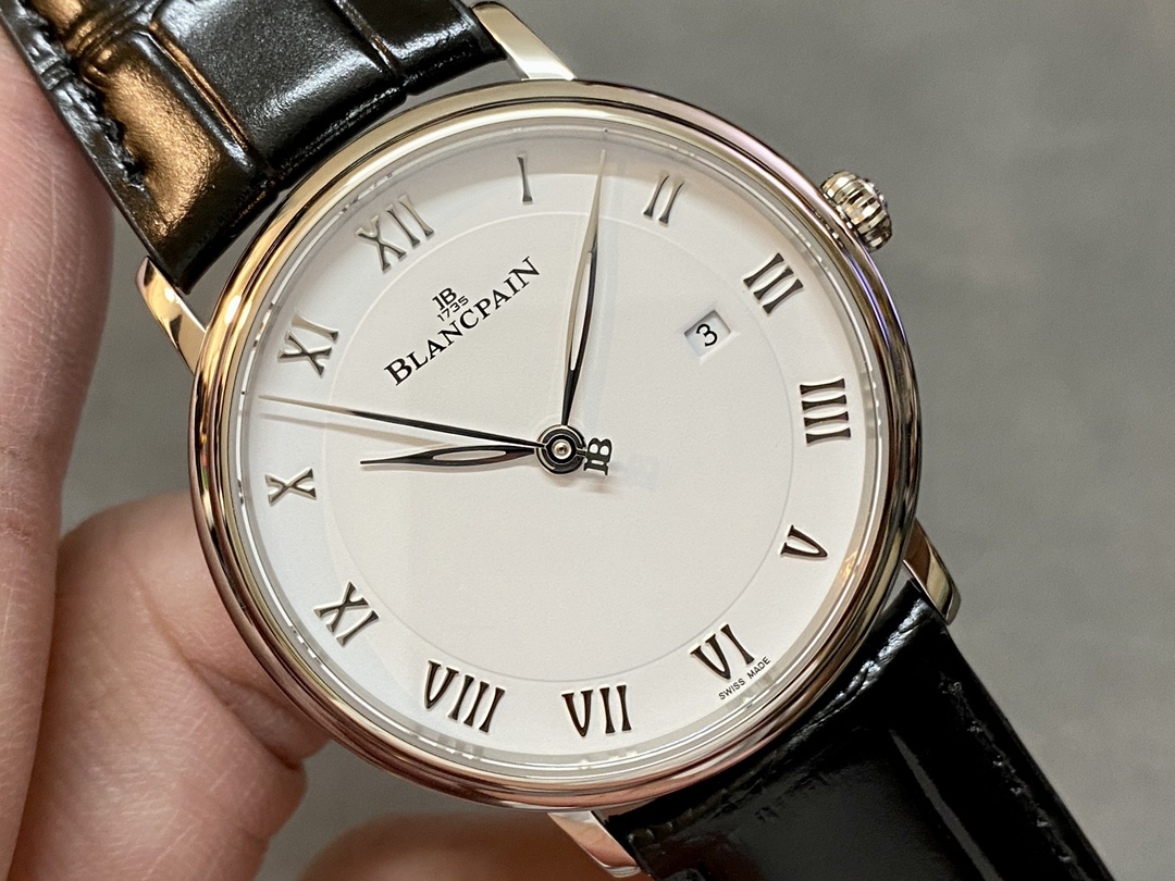 ブランパン「Blancpain」ヴィルレ クラシック エナメルダイアルメンズウォッチ40mm