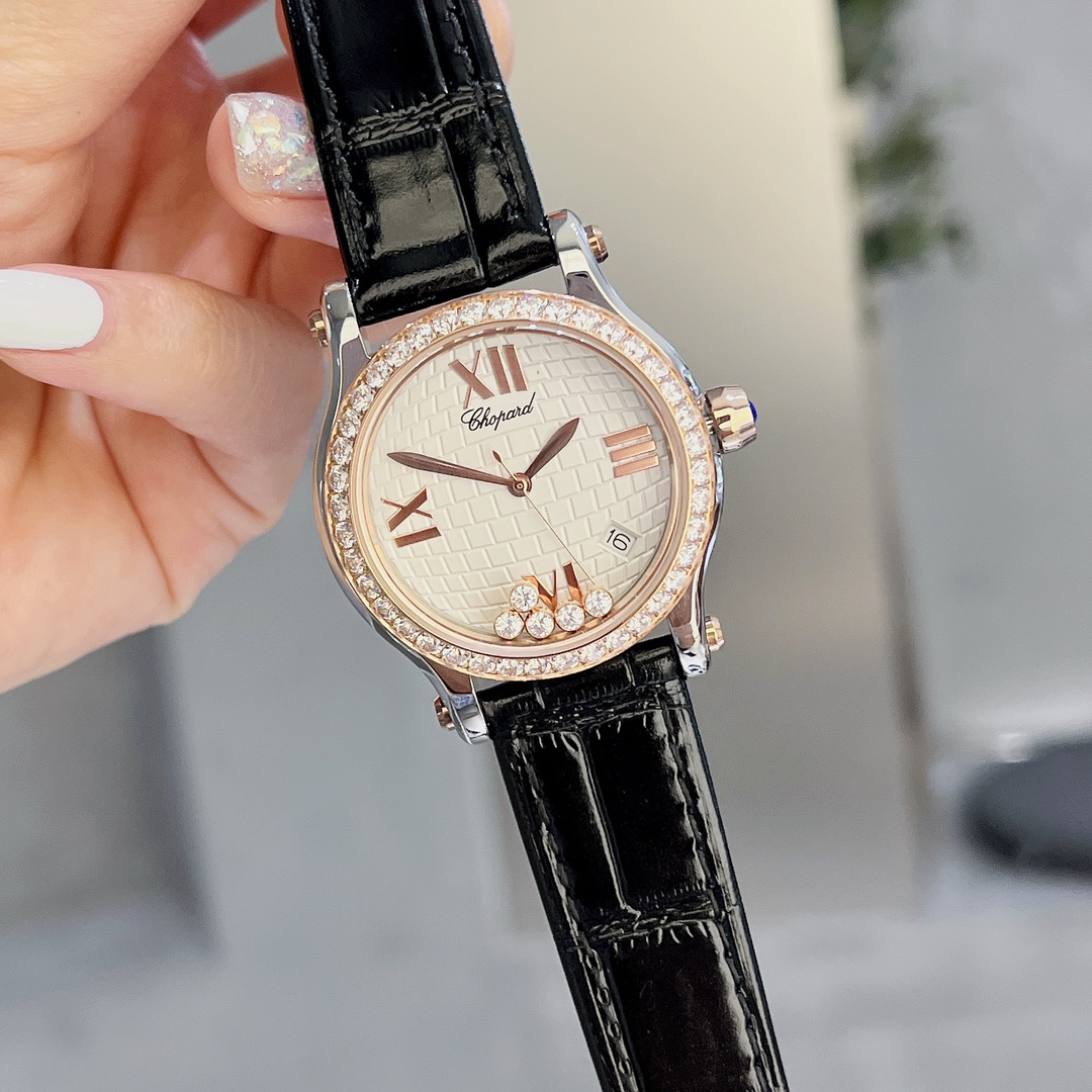 ショパール「Chopard」Happy Diamonds レディースウォッチ36MM