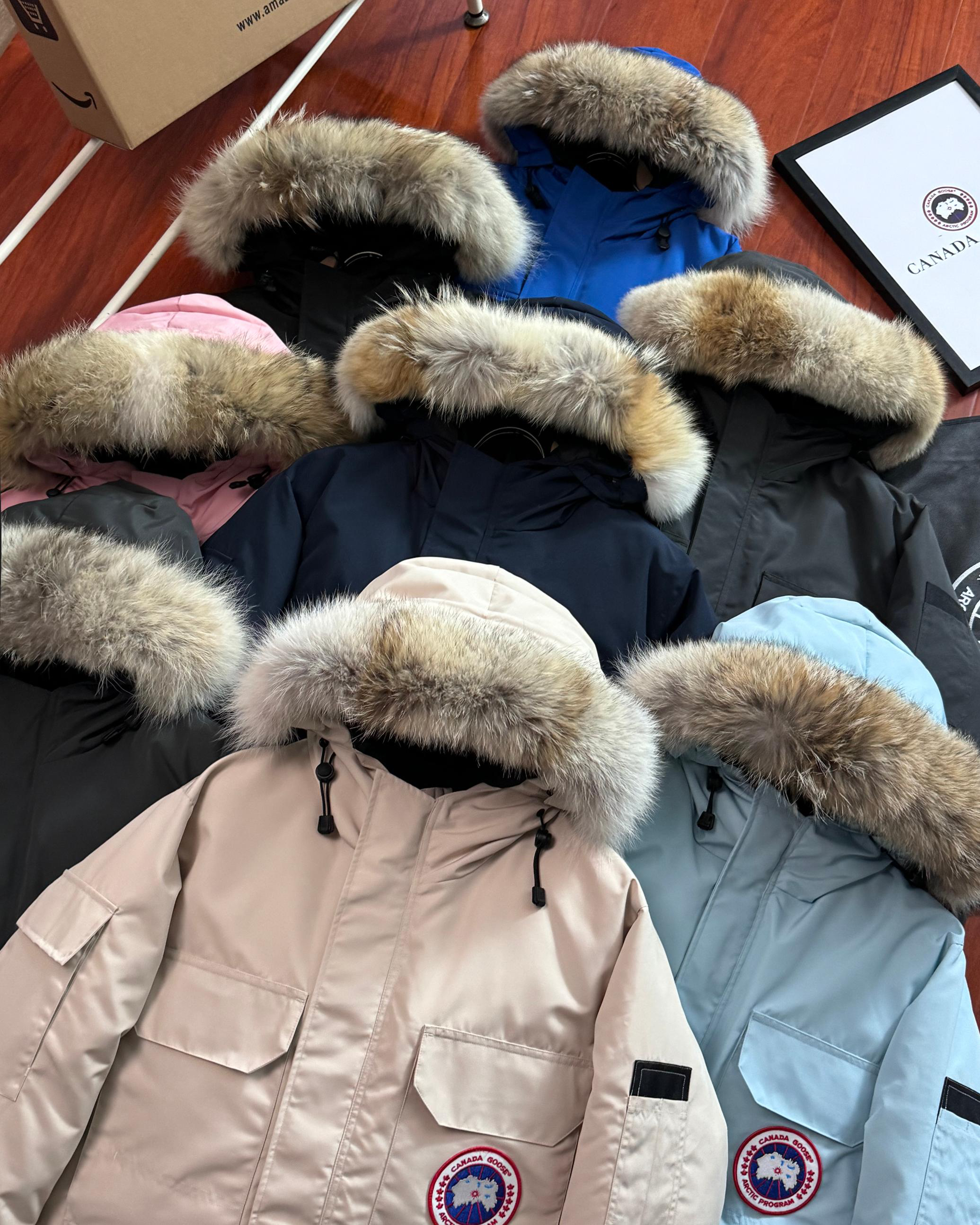 カナダグース メンズ ファッションフード付きダウンジャケット 8色