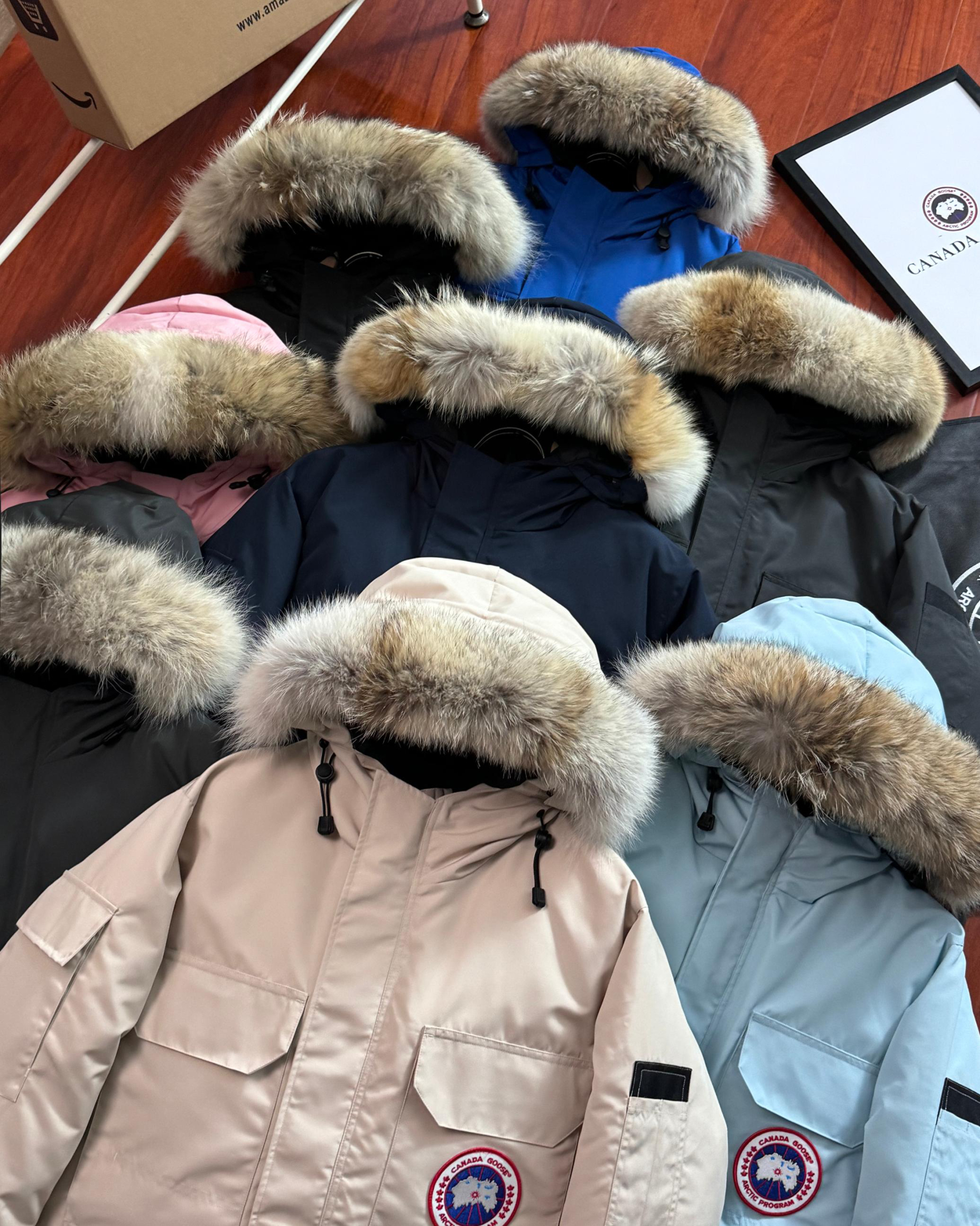 カナダグース メンズ ファッションフード付きダウンジャケット 8色