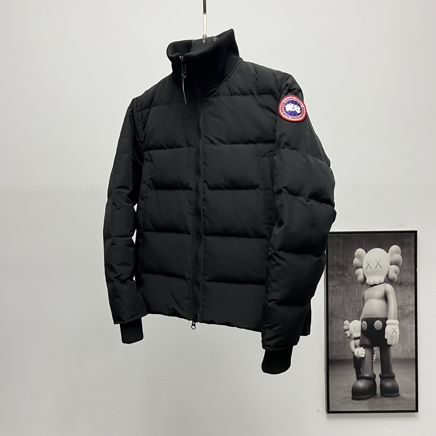 カナダグース メンズ ニットスタンドカラーダウンジャケット