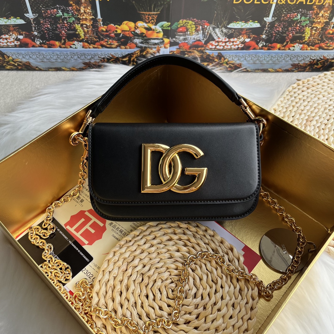 ドルチェ・アンド・ガッバーナ「D&G」シングルショルダークロスボディバッグ