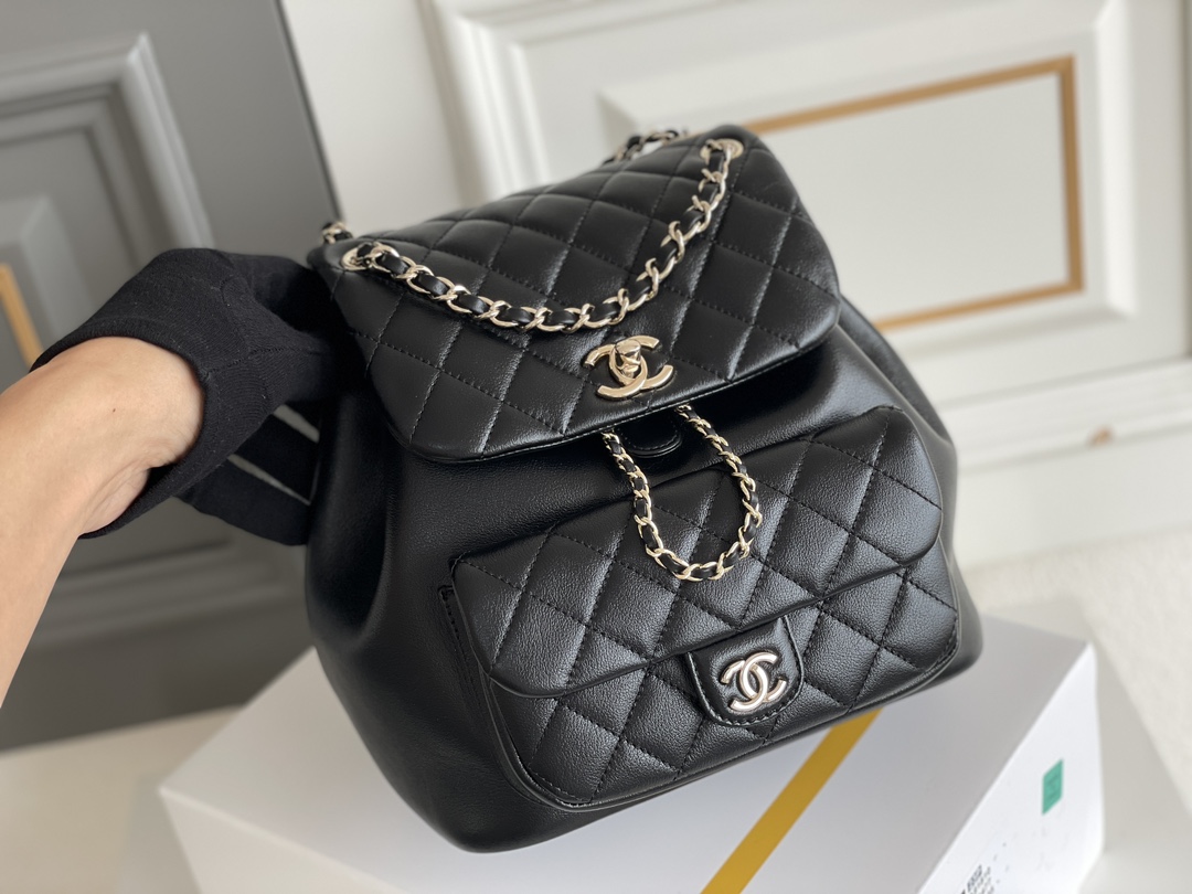 シャネル「Chanel」DUMA チェーンショルダーバッグ スモール レザー