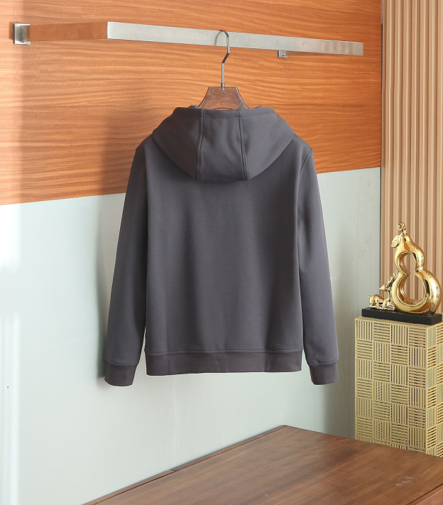 エルメス「Hermès」Empreintes sellier cuir 新型フード付きスウェットシャツ