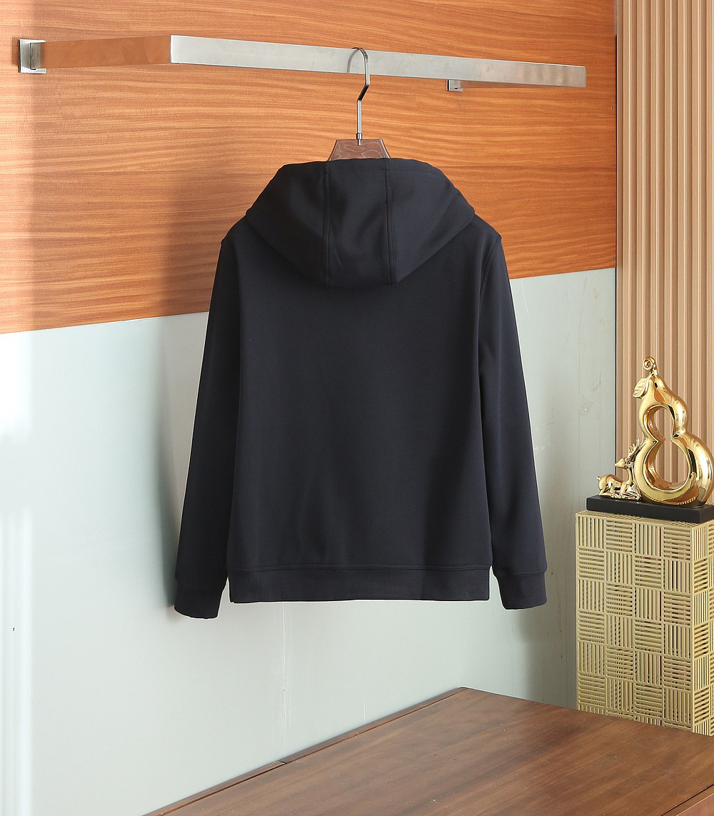 エルメス「Hermès」Empreintes Sellier Cuir 新型フード付きスウェットシャツ