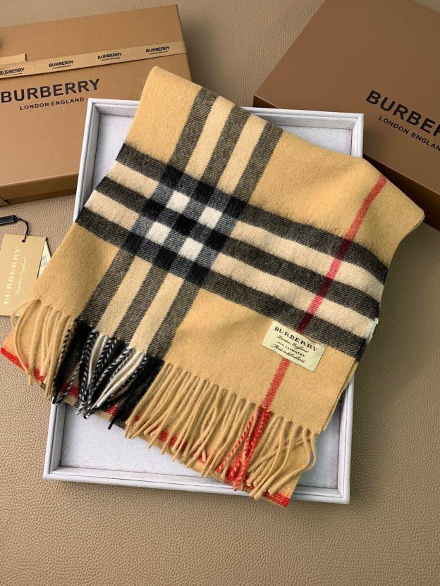 バーバリー「Burberry」チェック キャッシュウール スカーフ