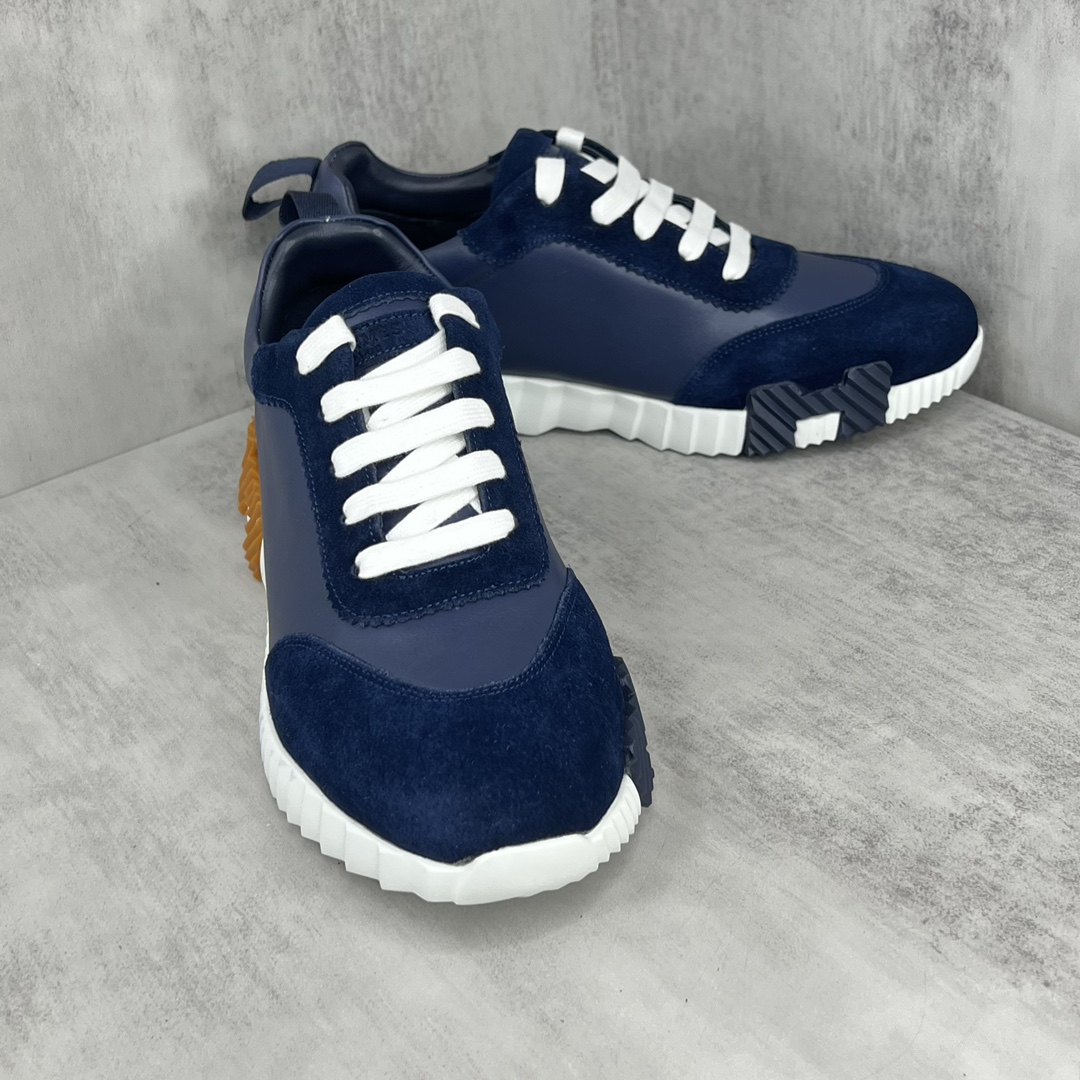 エルメス［Hermès］メンズ バイカラー スポーツシューズ