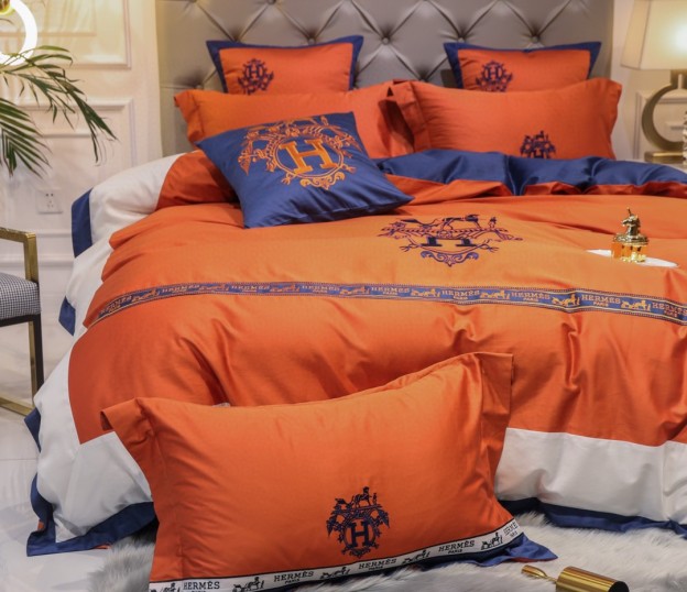エルメス「Hermès」プレミアムコットン デジタルプリント 4点セット