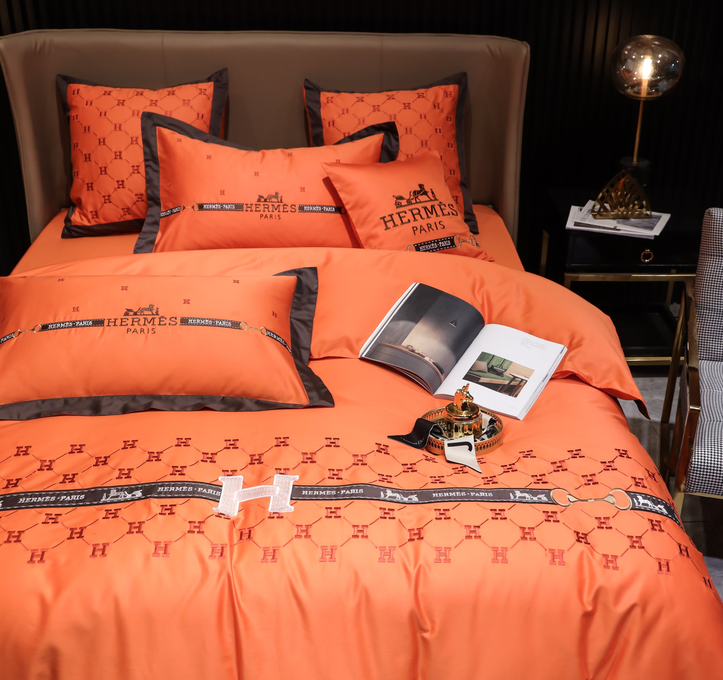 エルメス「Hermès」プレミアムコットン デジタルプリント 4点セット