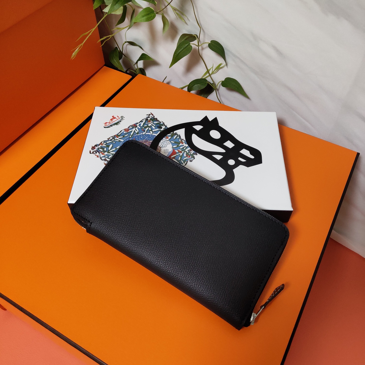 エルメス エプソムレザー ジッパーウォレット