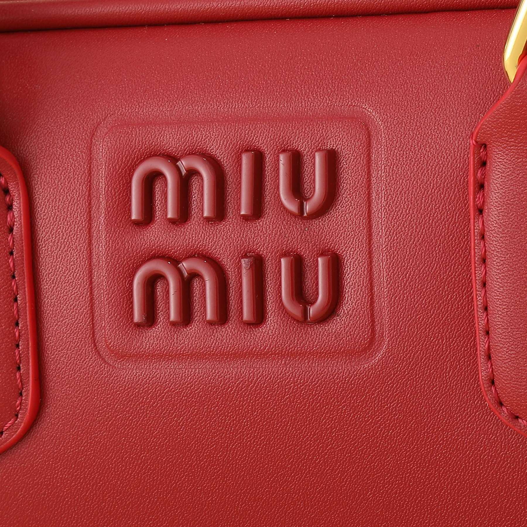 ミュウミュウ アルカディ レザー ラージバッグ「Arcadie Bag」