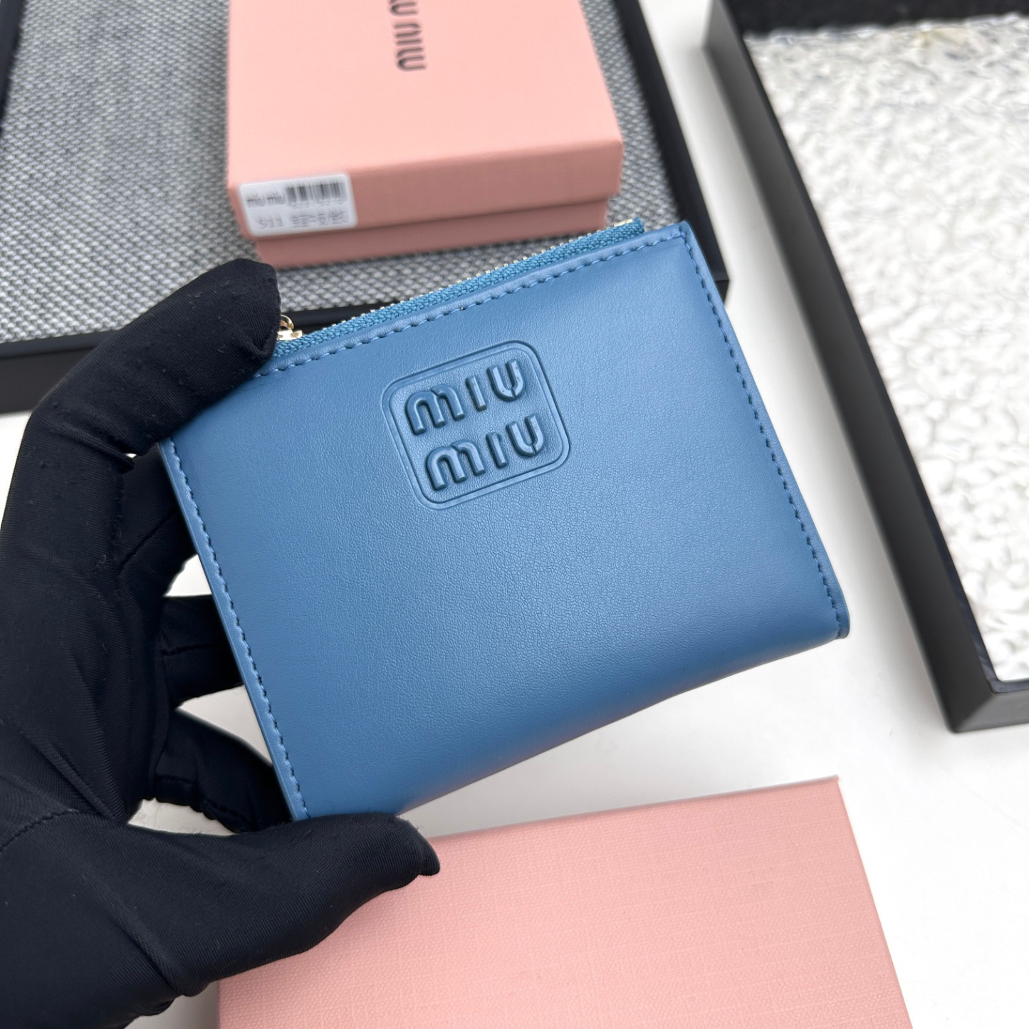 ミュウミュウ アルカディ レザー 財布「Arcadie Wallet」