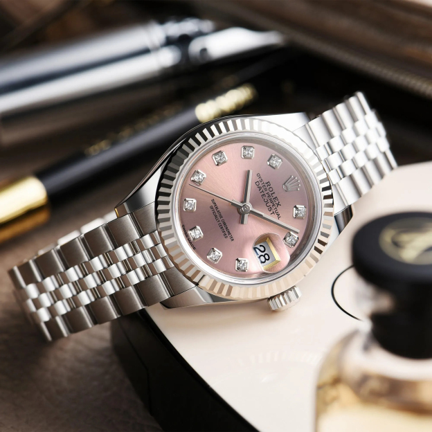 ロレックス「Rolex」レディ デイトジャスト 28MM ピンクダイアル