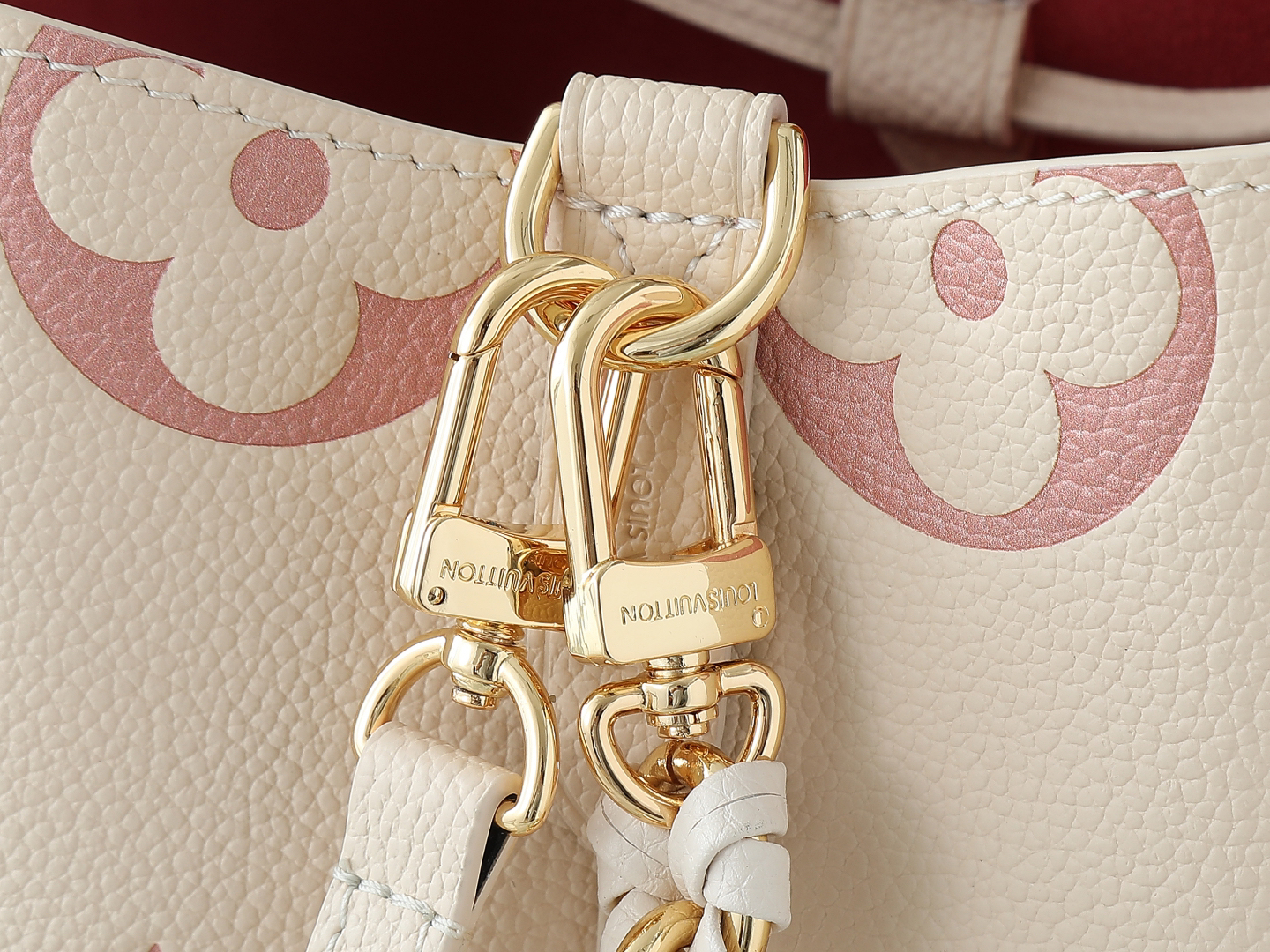 ルイ・ヴィトン「Louis Vuitton」NÉONOÉ BB ハンドバッグ アイボリー×ピンク‌ ‌