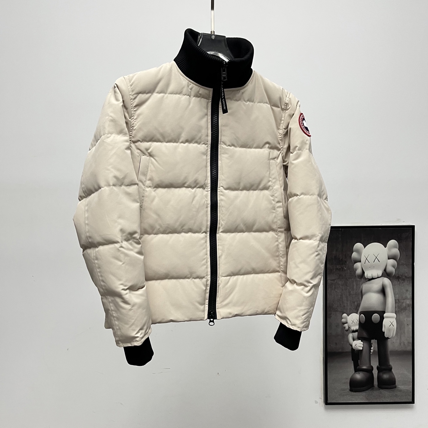 カナダグース メンズ ニットスタンドカラーダウンジャケット