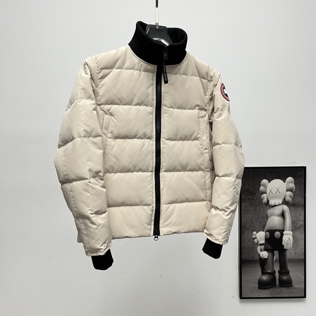 カナダグース メンズ ニットスタンドカラーダウンジャケット