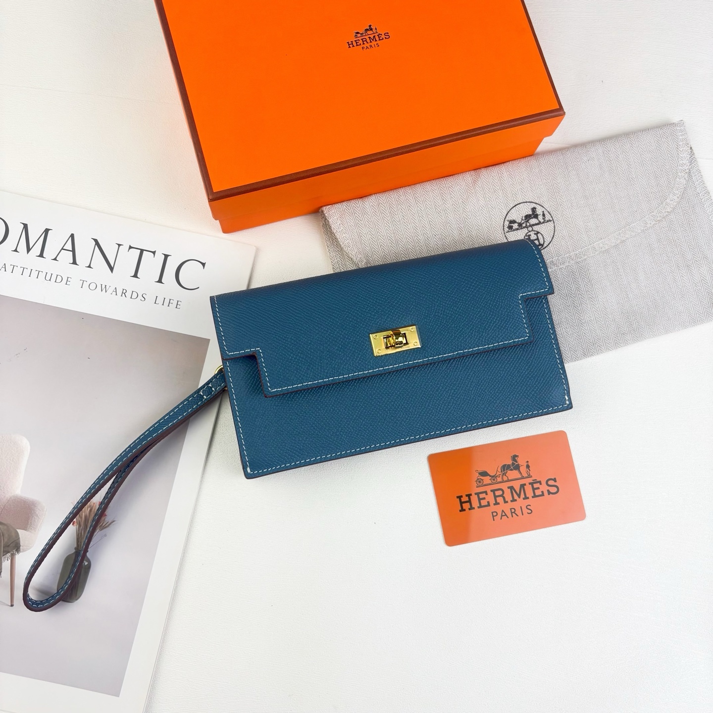 エルメス「Hermès」Kelly ポケット長財布 10色